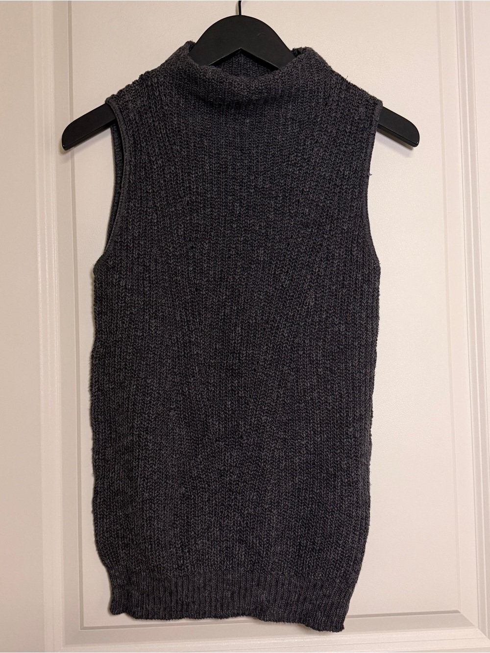 Absolutely Creative Worldwide Charcoal Knit Sweater Label Detail